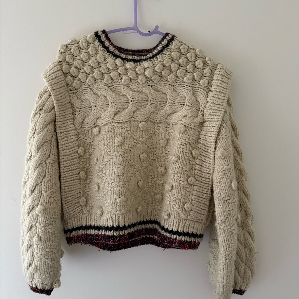 Ulla Johnson Chunky Knit Cream Sweater